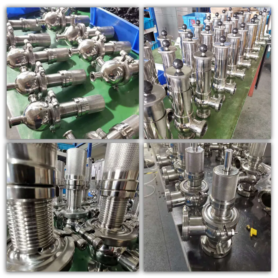 Stainless Steel Sanitary Air Pressure Release Safety Relief Reducing Exhaust Regulating Valve